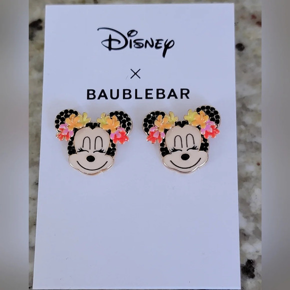 Disney X Baublebar Minnie Mouse Earrings NWT - Picture 2 of 3